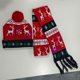 thumbnail image 1 of Conjunto de gorro y bufanda de punto navideño europeo y americano con luces LED de colores gorro de lana cálido para invierno, 1 of 5