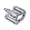 Silver, variant on Shimano PD-GR500 Aluminum Multi-Purpose Flat Pedal Set with Pins // Black / 535g