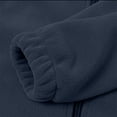 thumbnail image 4 of Mens Fleece Jacket Detachable Hood Warm Casual Zip Up Outerwear Coat Solid Color Long Sleeve Loose Winter Fall Outerwear Jacket with Pockets, 4 of 9