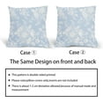 thumbnail image 6 of Vintage Floral Pillow Covers 18x18 Inch Set of 2 Tan and Cream Floral Throw Pillow Covers Chinoiserie Flower Pillowcases Rustic Farmhouse Cotton Linen Cushion Covers for Couch Bed Sofa Home Decor, 6 of 6