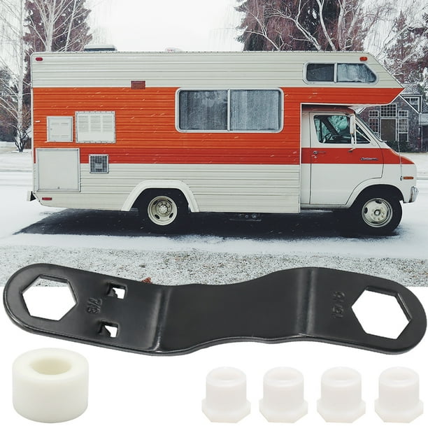 Kit de llave de tapón de drenaje para calentador de agua RV llave en ángulo 1 rollo de cinta de PTFE conveniente