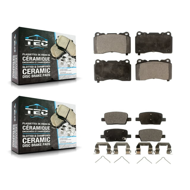 TEC Front Rear Ceramic Brake Pads Kit for Car Chevrolet Camaro Cadillac CT6 KTC-100011