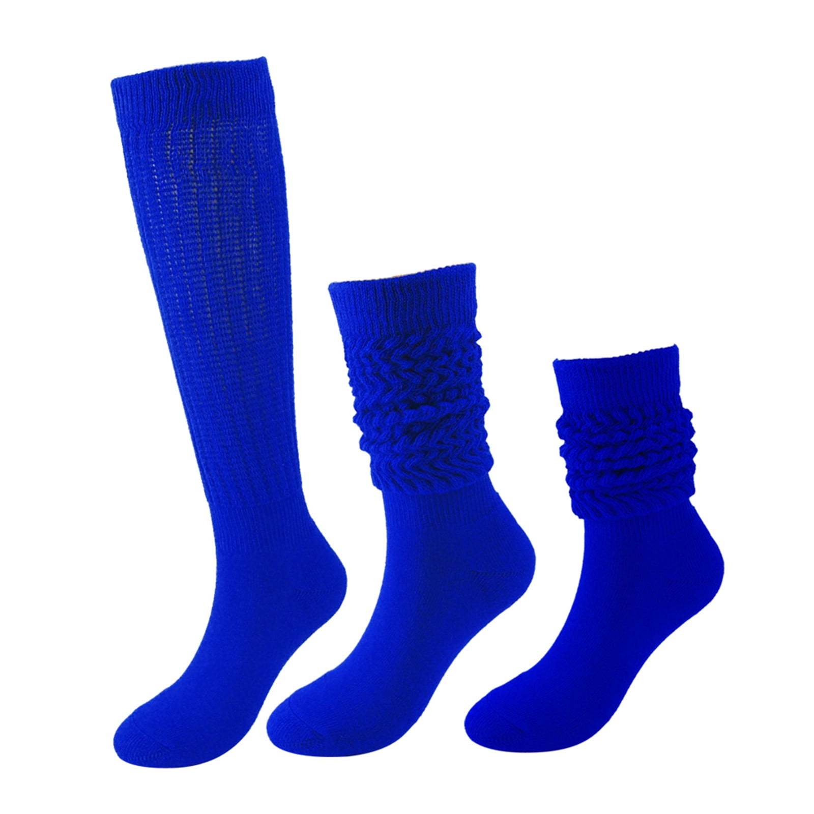 ELFINDEA Compression Socks Men Solid Color Thickened Loose Slouchy Fashion Long Stacked Socks
