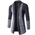 thumbnail image 2 of Sweater Patchwork Coat Men Long Sleeve Knitted Cardigan Retro Outwear, 2 of 5