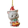 thumbnail image 1 of Christmas Tree Pendant Cute Animal Elephant Design Vibrant Colors Long-lasting Acrylic Hanging Decoration, 1 of 10