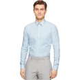 thumbnail image 1 of Calvin Klein Camisa abotonada con cordón a cuadros finos para hombre, azul, pequeña, 1 of 1