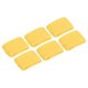 thumbnail image 1 of Uxcell 6Pcs 3.15x1.97" Muñequeras deportivas absorbentes de tenis color amarillo, 1 of 7