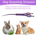 thumbnail image 5 of Unique Bargains Dog Grooming Scissors with Ergonomic Handle Downward Curved Dog Clippers Curved Shears 7.5" Purple, 5 of 7