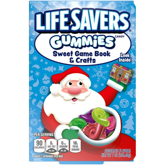 Life Savers Christmas Stocking Stuffer Fruit Flavored Gummy Candy Box