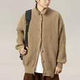 thumbnail image 2 of ShomPort Mens Cardigan Sweater Buttons Down Long Sleeve Coat Trendy Knit Jacket Men Winter Fall Outfit, 2 of 3