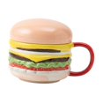 thumbnail image 2 of Taza de café de cerámica, taza de té, colección práctica, taza de hamburguesa de cerámica, taza para beber Mango rojo, 2 of 9