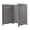Lattice - Grey, variant on 3-Panel Outdoor Air Conditioner Fence, 3-Section Wooden Privacy Screen, Outside Wood AC Cover Fence, 32" W x 38" H