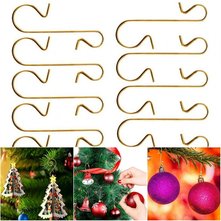 100 Pcs Mini S Hook Connectors, Metal S-Shaped Wire Hook Hangers Christmas  Ornament Hooks for DIY Crafts, Hanging Jewelry, Key Chain Ring and Tags