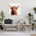 thumbnail image 2 of Stupell Highland Cow Farmhouse Fun Glasses Animals & Insects Painting Gallery Wrapped Canvas Print Wall Art, 2 of 7