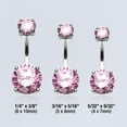thumbnail image 4 of Brilliant Gem Sparkle Belly Ring, 4 of 4