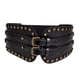 thumbnail image 2 of Cinturón de cintura para mujer PU cuero Cinch vestido cintura elástico corsé Cinch cinturón para damas camisas ropa de disfraces fiestas temáticas de negro Fernando Cinturón, 2 of 8