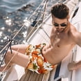 thumbnail image 2 of luoweisi Men's Beach Shorts Quick Dry Swim Trunks with Mesh Lining Maple Leaf Pumpkin XL, 2 of 5