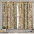 thumbnail image 2 of Ambesonne Floral Valance & Curtain, Garden Theme Hibiscus Sketch, 55"x24", Tan Pale Yellow Rose, 2 of 7