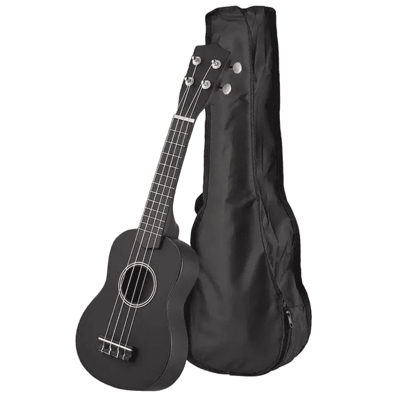 Ukelele Soprano Acústico De 21 Pulgadas Para Niño Negra Belug Ukulele Soprano Acústico