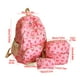 thumbnail image 5 of Conjunto de tres piezas de bolso con lazo para mujer, mochila de gran capacidad, bolso de hombro, bolso de mano, conjunto de monedero versátil para uso diario, decoración con lazo de moda., 5 of 5