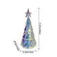 thumbnail image 3 of Wadada Prismatic Iridescent Christmas Tree, Desktop Christmas Tree with LED Lights, Colorful Glow Lights Prismatic Christmas Decorations Indoor, for Kids Girls Families (Christmas Tree), 3 of 8