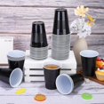 thumbnail image 4 of JJEAN-50 Pack 16 Ounce Disposable Plastic Cups Black Plastic Party Cups Heavy Duty Drinking Cup Bulk for Party Halloween Graduation Wedding Birthday Festival Supplies, 4 of 4