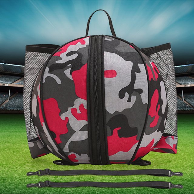 Bolsa de almacenamiento de balón de fútbol de forma redonda portátil Oxford lavable para deportes al aire libre FLhrweasw Nuevo