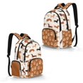 thumbnail image 2 of Whosucclay Cute Dachshund Dog Pattern Student Bookbag Lightweight Large Capacity Rucksack with Adjustable Straps Multi-Pockets Rucksack, Elementary School Book Bag, 2 of 8