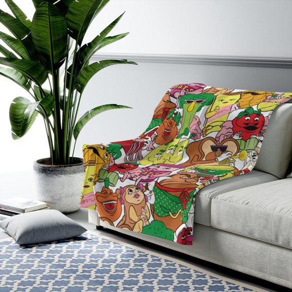 Kitchen Kabaret Flannel Blanket