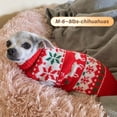 thumbnail image 4 of Suéter para Perro KYEESE con Diseño Navideño de Copos de Nieve y Reno, 4 of 9