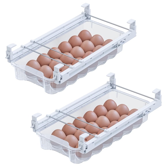 Cajón para huevos Skywin para refrigerador, paquete de 2 unidades con capacidad para 18 huevos