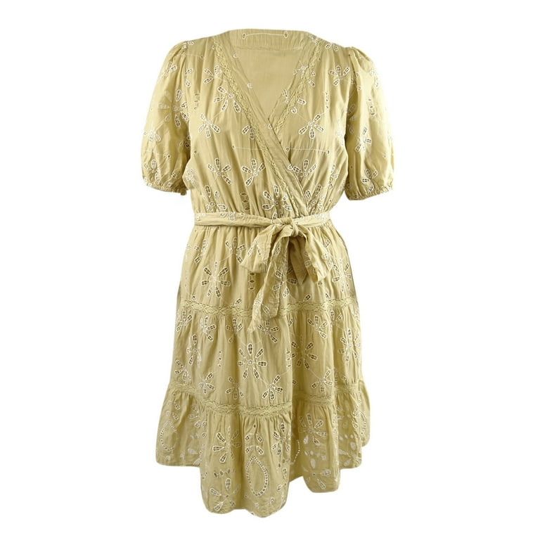 Ralph lauren cotton voile midi dress discount