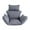 Gray, variant on oshhni Egg Chair Cushion Hanging Seat Cushion for Family Balcony Outdoor Gray