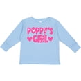 thumbnail image 3 of Inktastic Poppy's Girl Pink with Hearts Girls Long Sleeve Toddler T-Shirt, 3 of 5