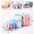 thumbnail image 3 of Trousse de Toilette Transparente Imperméable, Pochette de Maquillage Portable, Trousse Cosmétique pour Femmes, 3 of 10
