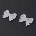 thumbnail image 3 of Frosted Transparent Acrylic Beads Bowknot Clear 14x18.5x4mm Hole: 1.6mm, 3 of 4