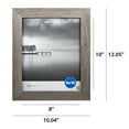 Mainstays 8x10 Wide Beveled Tabletop Picture Frame, Rustic Gray