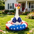 thumbnail image 3 of Sunflower Style Porch Goose Outfit Holiday Decoration for Garden Statue Festivals Costume for Standard 23 Inch Lawn Goose Decor, 3 of 9