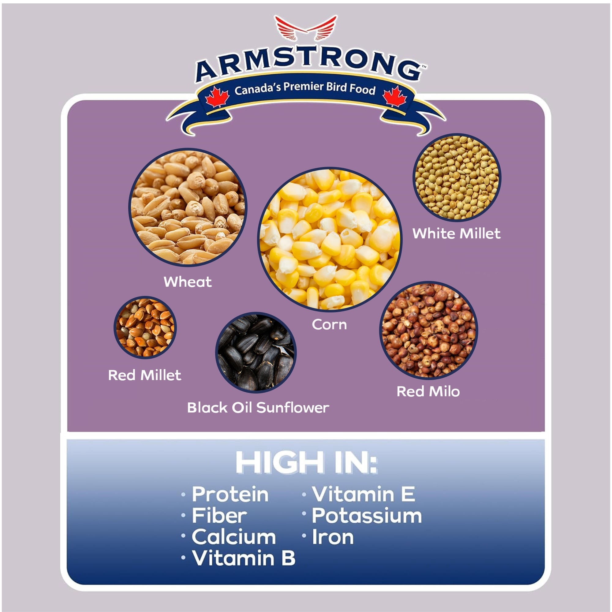 Armstrong Wild Bird Food All Season Bird Seed Blend, 15.4lbs
