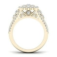 thumbnail image 3 of Imperial 1 1/2Ct TDW Diamond 14K Yellow Gold Cluster Engagement Ring, 3 of 4