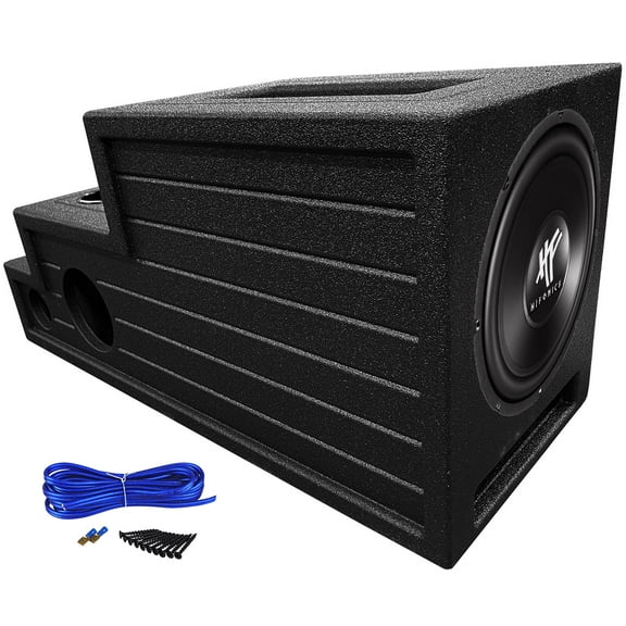 Hifonics HFX12D4 12" Subwoofer Vented Bed Lined Center Console Sub Box Enclosure
