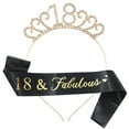 thumbnail image 1 of Sonducket Fabulous Sash Shoulder Strap Crystal Hair Hoop Accesorios universales para fiestas de cumpleaños 18 años Regalo de ducha para Ropa, zapatos y accesorios Miscelánea 18, 1 of 6