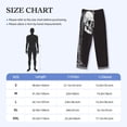 thumbnail image 4 of Lsque Gothic Skull Drape Print Men's Pajama Pants, Lounge Pant - Comfortable Home Wear,Elastic Waistband, Stylish Design-X-Large, 4 of 9