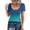 Z1 Blue, variant on Women's Ribbed Scoop Neck T-Shirt 3/4 Sleeve Slim Fit Basic Top Casual Stretch Tee For Women Summer Winter Wear