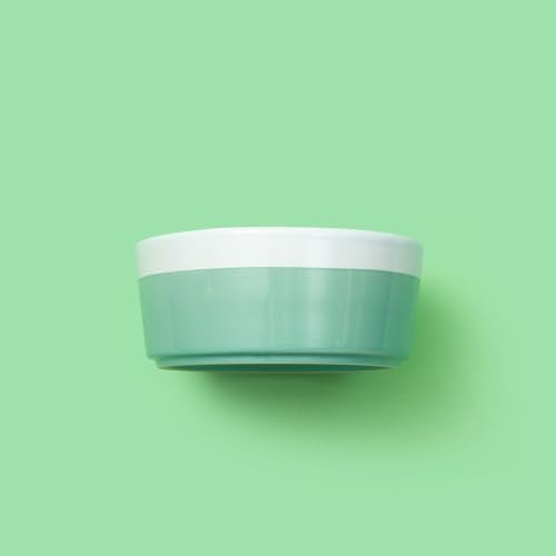 Dipper Ceramic Dog Bowl for Small and Large Breeds - Heavyweight and Durable Pet Food and Water Dish Crock, Dishwasher Safe, Modern (Mint, Medium)