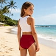 thumbnail image 5 of Shachafan Girls Bathing For Girls Split Bikini Swimwear With Swim Shorts For Girls Sun Piece Alternative Kid Swimsuits, 5 of 6
