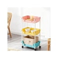 thumbnail image 2 of 3/5-Layer Wheeled Mobile Bookshelf Storage Cart - Compact Rolling Bookshelf For Learning Organizer, Home Office, Classroom, Bedroom, Library - Space Saving And EasyTo Assemble - Suitable For Students, 2 of 10