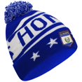 thumbnail image 3 of Couver 12 inch National Flag Color Acrylic Beanie with Pom Pom - EL SALVADOR / Blue, 3 of 7
