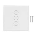 thumbnail image 1 of LOVEVER Interrupteur Intelligent WiFi Contrôle Vocal Type 86 Réglable 3 Voies Prise EU 100-240VAC, 1 of 8