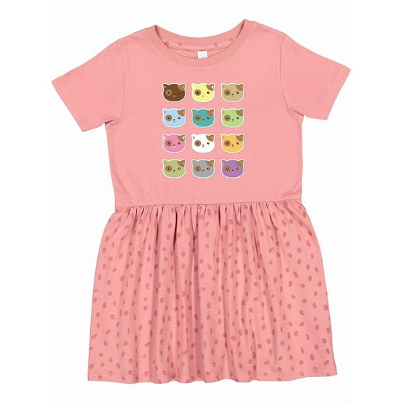 Inktastic Funny Cat Lover Kitty Kitten Girls Toddler Dress
